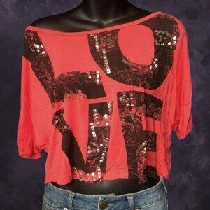 UK2LA Cityscape Coral Crop Top